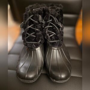 Sperry Women's Saltwater Quilted Faux Fur Duck Boots